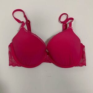 Victoria’s Secret Women's Dream Angels Lace Wing Lightly Lined Demi Bra Pink Siz